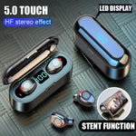 Waterproof Wireless Earpods with Bluetooth 5.0 and Touch Display - WOWPRODUCTWORLD