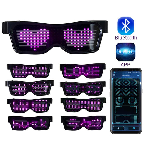 LED Glowing Glasses Party/CLUBS/EDM 2019 (App-Controlled) - WOWPRODUCTWORLD
