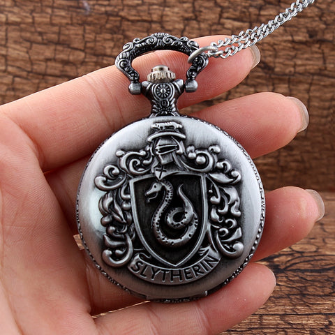Slytherin and Ravenclaw Harry Potter Quartz Pocket Watch - WOWPRODUCTWORLD