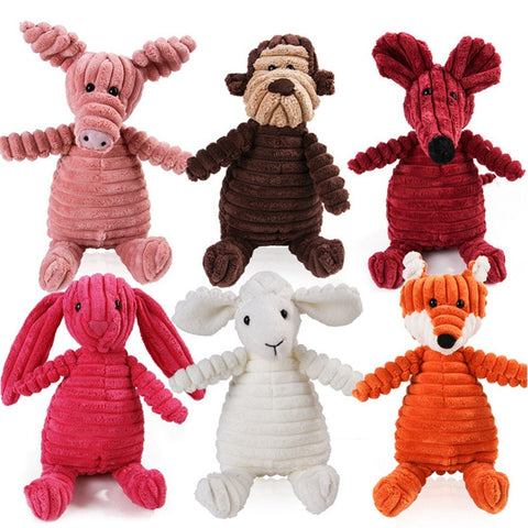 16 Animals Dog Chew Squeak Toy - WOWPRODUCTWORLD